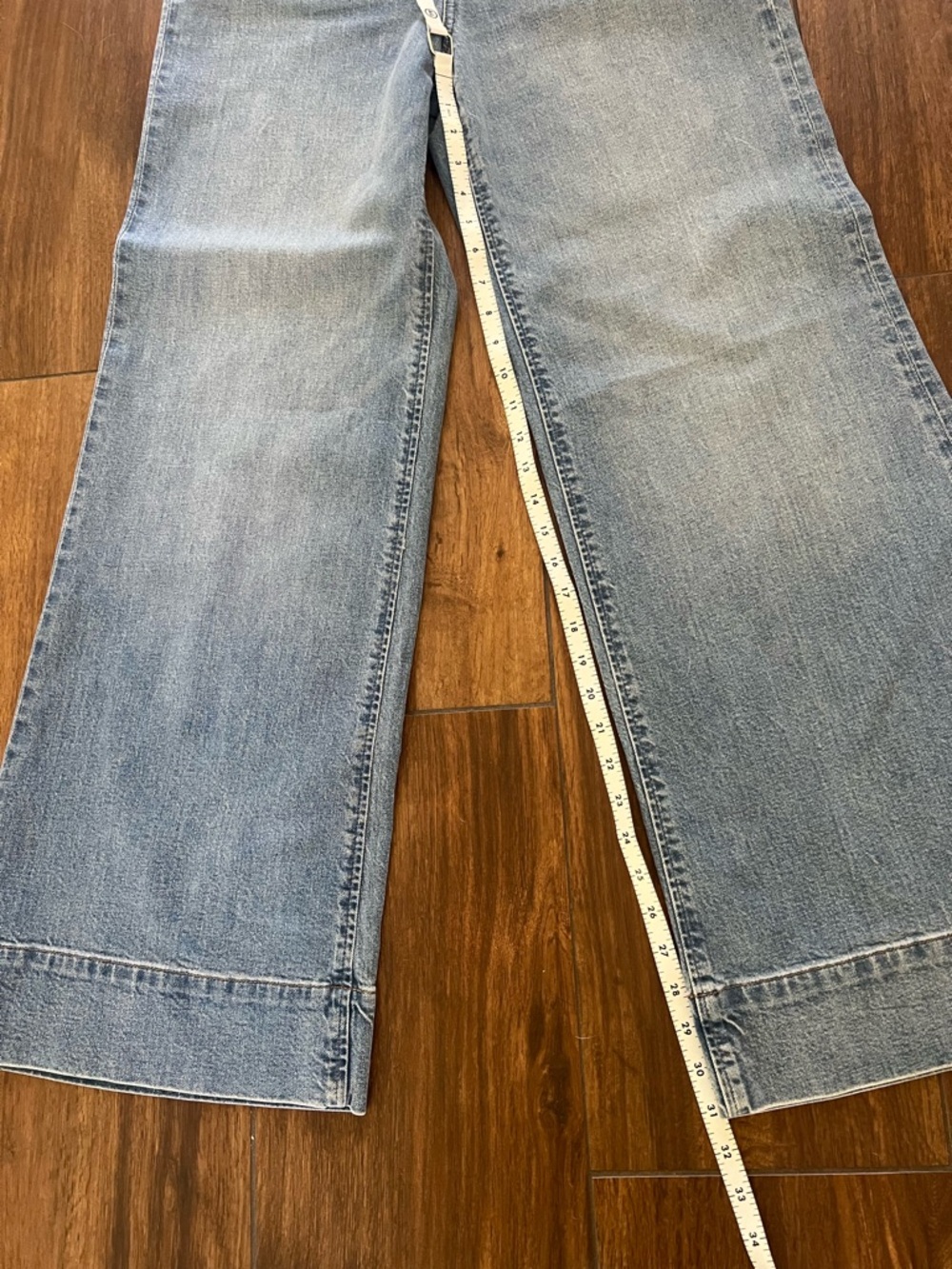 NWT J. Crew Sailor Denim High Rise Wide Leg Trouser Jeans in Blue River Wash - Picture 5 of 7